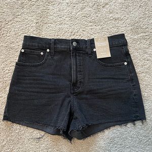 Madewell The Perfect Jean Short in Lunar Wash Black